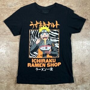 Naruto Shippuden‎ Collection Mens Shirt Size Medium Graphic Print Anime Black